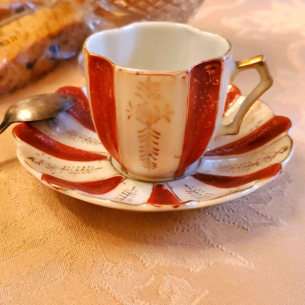 Japan vintage espresso porcelain set - Picture 2 of 8